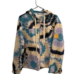 Ivory Ella Rain coat tie dye size M